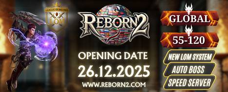 Reborn2 Global 55-120 — Metin2 Newschool Private Server banner